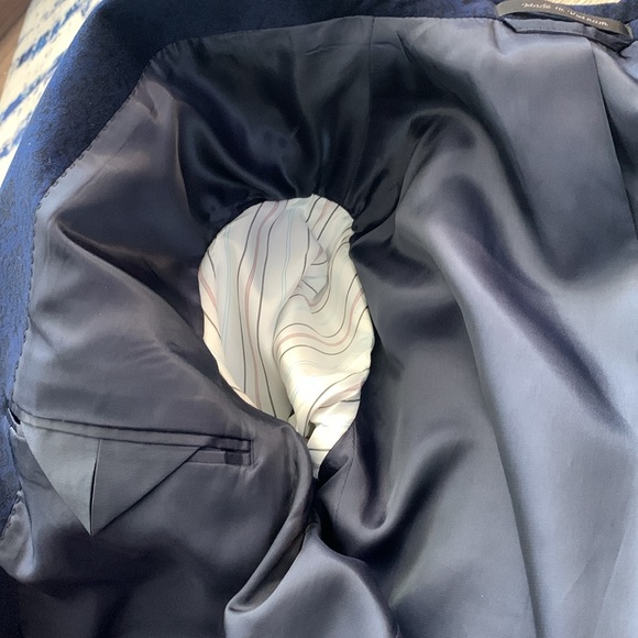 Lauren Ralph Lauren Blue Velvet Blazer - Picture 14 of 15